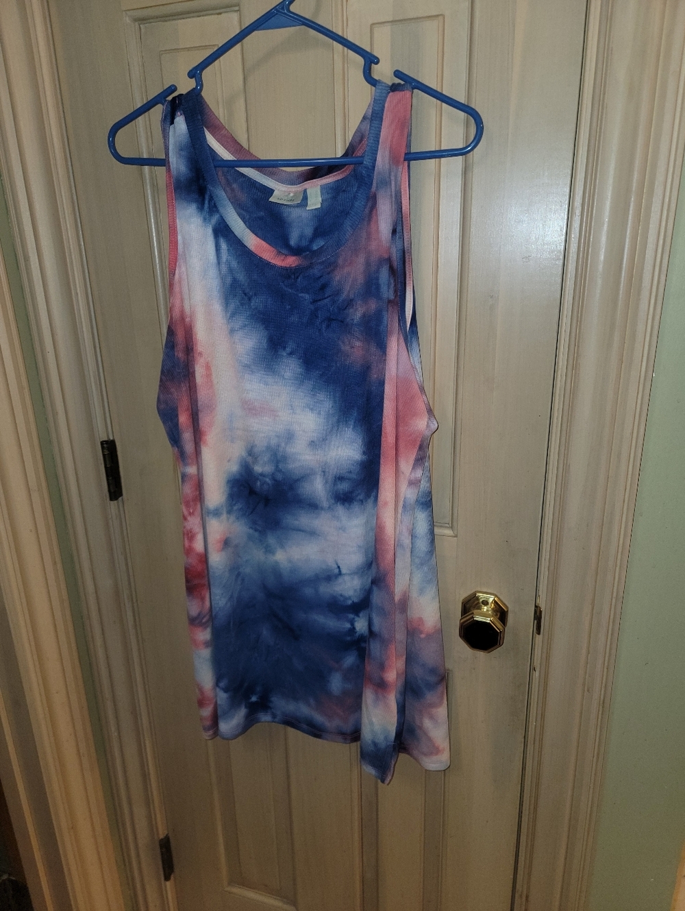 Tie-Dye LOGO Lounge Lori Goldstein Sz 2X Tank Top - Blue & Pink